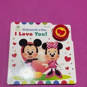 Disney Skidamarink-a-Doo Musical Book with Red and Yellow Button